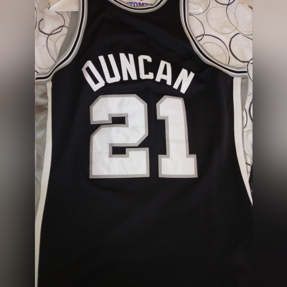 Mitchell & Ness Authentic Tim Duncan Playoff Jers… - image 2